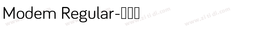 Modem Regular字体转换
